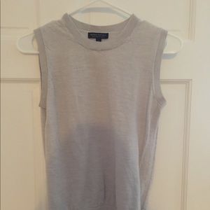 Banana republic lt gray wool sweater shell S